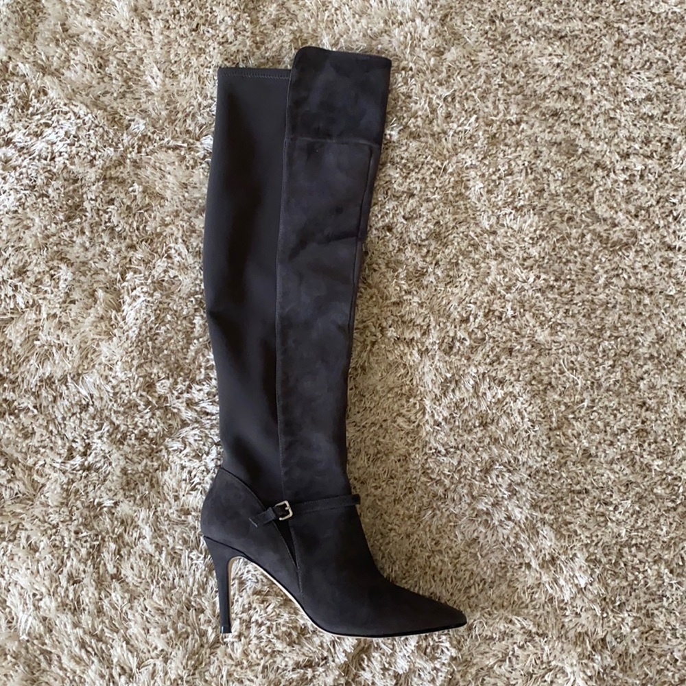 Over The Knee Ivanka Trump Grey Boots